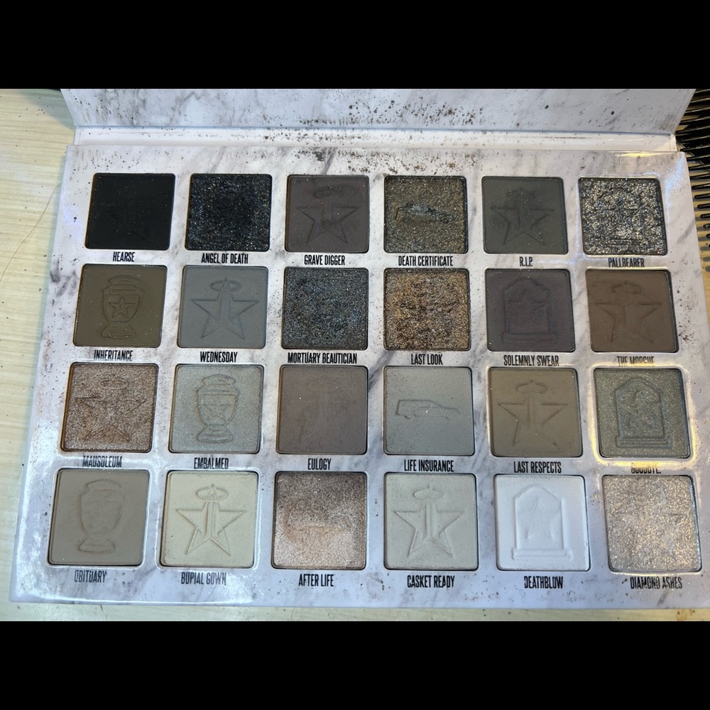 Jeffrey Star cremated eyeshadow palette